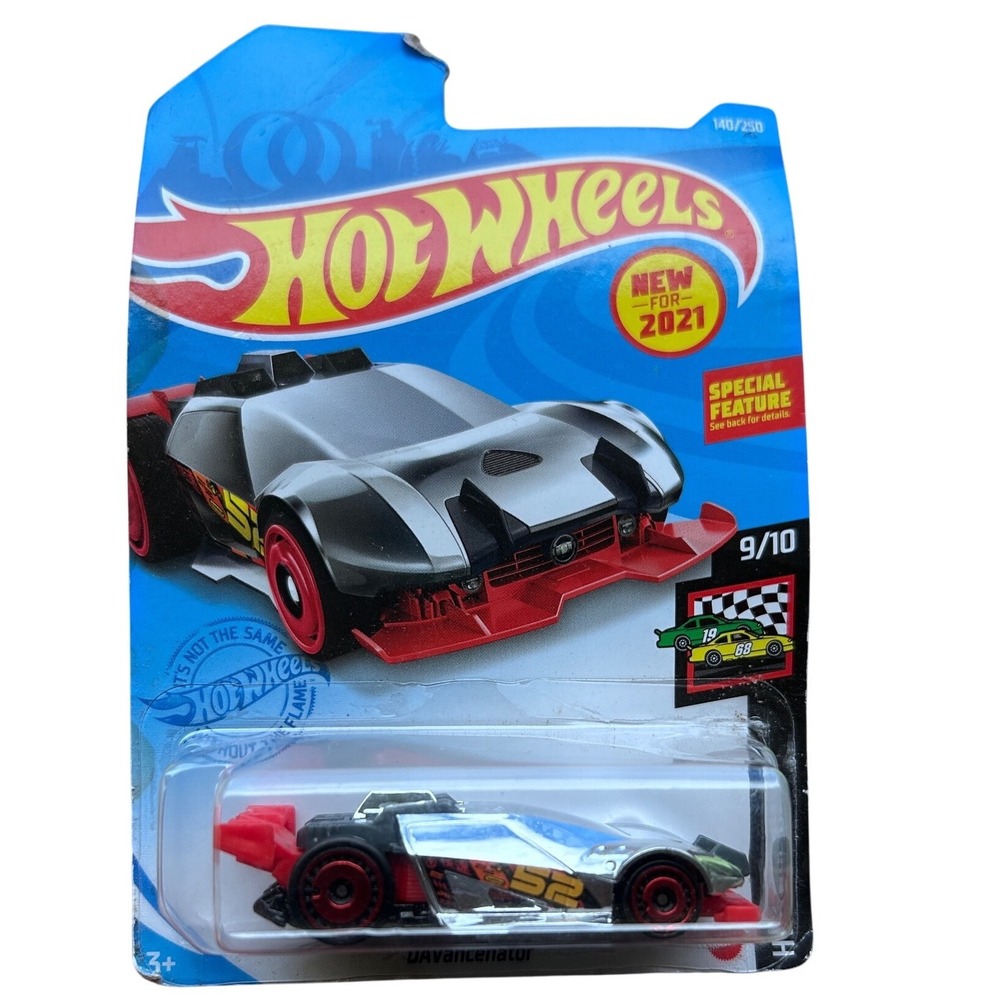 Hot Wheels DAVancenator Kids 1:64 Silver‎ Diecast HW Race Day 2021 kids car